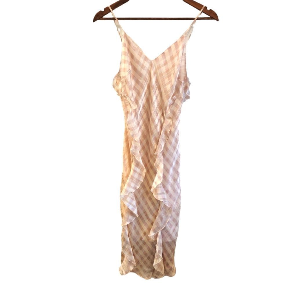 Victoria's Secret Plaid Ruffle Sleeveless Dress Size Small